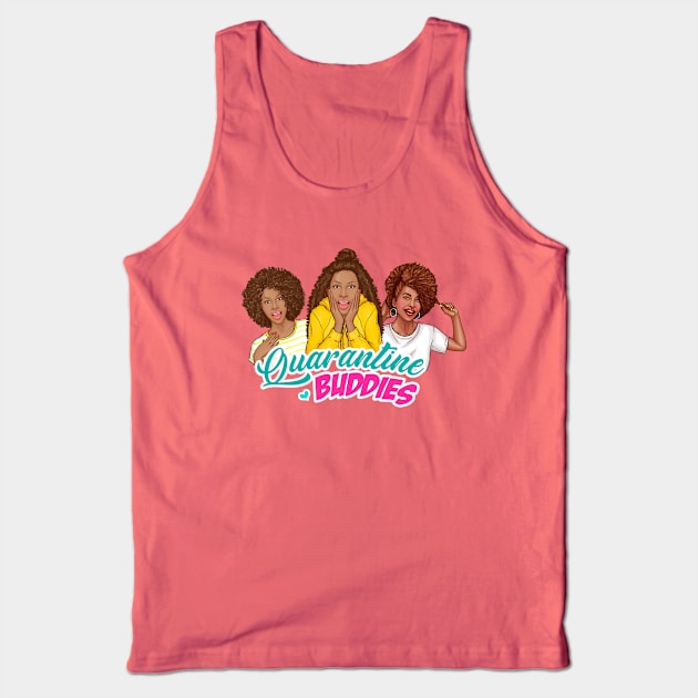 Quarantine Buddies- African American Retro Pop Art Design Tank Top by best-vibes-only